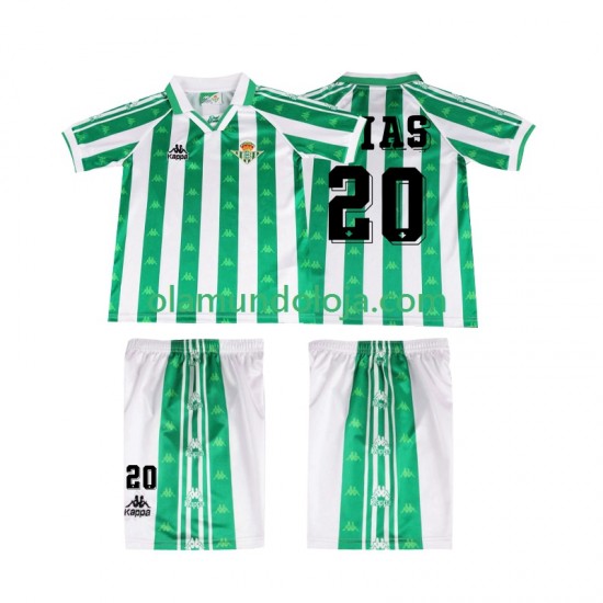 Camisola Real Betis Tomas Olias 20 1996 1997 Retro Criança Equipamento Primeiro Manga Curta